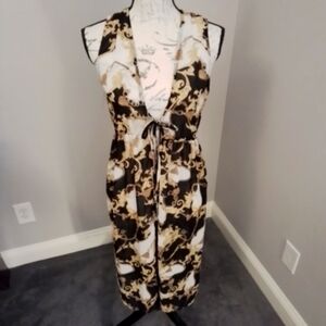 Iris Los Angeles Regal Print Beach Cover-up Dress - S